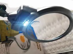 Лупа подвійна на гнучкій нозі з затискачем MG 15122-C з LED-підсвіткою 2х і 6-кратне збільшення - мініатюра 6