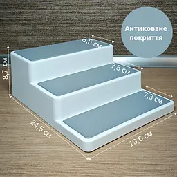 Набір для спецій 9 скляних баночок 120 мл з білими металевими кришками і підставкою - мініатюра 7