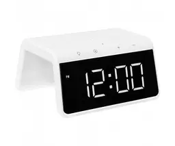 Розумний годинник настільний Gelius Pro Smart Desktop Clock Time Bridge GP-SDC01 бездротова зарядка - мініатюра 2