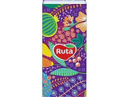 Хустинки паперові RUTA 10шт Classic 3 шари Без аромату