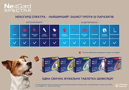 Жувальні таблетки для собак NexGard Spectra Boehringer Ingelheim L 15-30 кг 1 таблетка (159906-1) - мініатюра 3