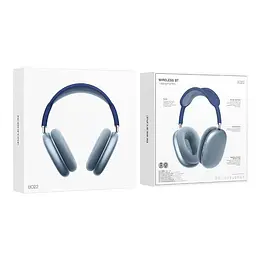 Bluetooth Стерео Гарнітура Borofone BO22 |BT5.3, AUX/TF, 12h, 400 mAh| Синій - мініатюра 2