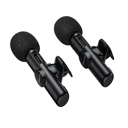 Бездротова мікрофонна система BOROFONE BFK16A Winner dual-mic (Lightning) Black - мініатюра 5