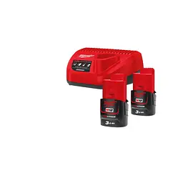 Енергокомплект Li-Ion MILWAUKEE, M12 NRG-302 (ЗУ С12, 2х3Аг B3) - мініатюра 2