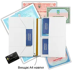 Органайзер для документів А5 білий Мапа України Все буде Україна - мініатюра 3