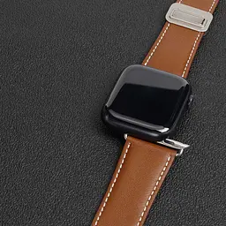 Ремінець Dux Ducis Genuine Leather для Apple Watch 42(ser.1-3)/44/45/46/49mm Brown - мініатюра 3