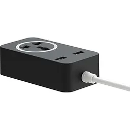 Мережевий фільтр XO WL03 2USB / 1 OUTLET / 10A 1.8M Чорний