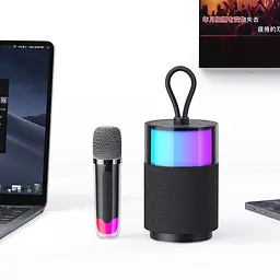 Портативна акустика Usams US-YX013 Wireless Speaker with Microphone караоке бездротова - мініатюра 2
