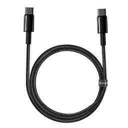 Кабель Baseus Tungsten Gold Cable Type-C to Type-C 100W 1m CATWJ-01 Black - мініатюра 2