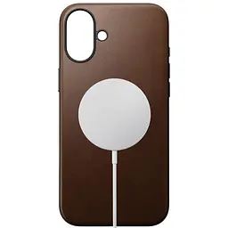 Шкіряний чохол Nomad Modern Leather Case Brown для iPhone 16 (NM01850885) - мініатюра 2