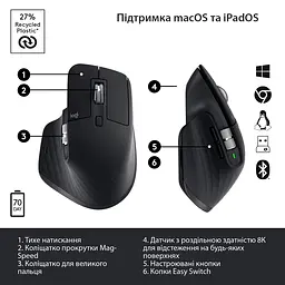 Миша Logitech MX Master 3S for Business Graphite (910-006582) [89014] - мініатюра 14