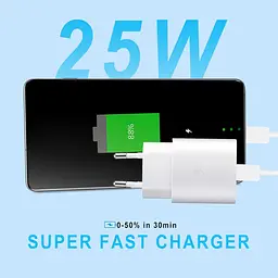 Зарядний комплект KAIMENGLONG USB-C 25W PD з кабелем 1,5 м - мініатюра 2