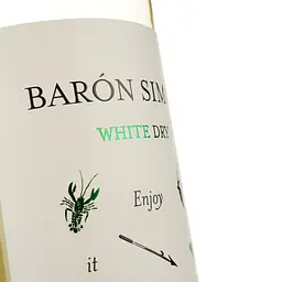 Вино Baron Simon Blanco AOC, біле, сухе, 0,75 л - мініатюра 3