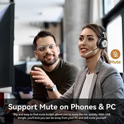 Bluetooth гарнітура Wantek з мікрофоном та USB-адаптером для ПК - мініатюра 3