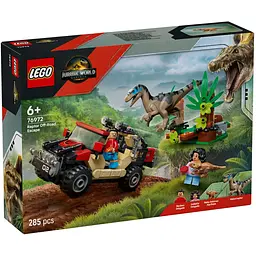 Конструктор LEGO Jurassic World Втеча по бездоріжжю від раптора 285 деталей (76972)