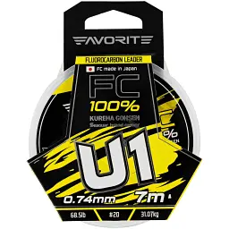 Флюорокарбон Favorite U1 FC 7 м 20/0.74 мм 68.5 lb/31.07 кг - мініатюра 2