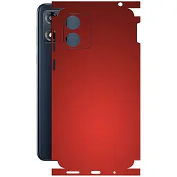 Защитная пленка StatusSKIN для Motorola Moto E13 Корпус Винил красная матовая