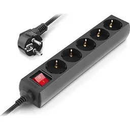 Мережевий фільтр живлення REAL-EL RS-PROTECT M 10m, black (EL122300037) - мініатюра 6