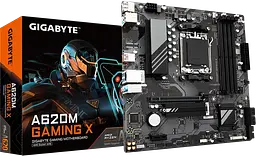 Mатеринська плата Gigabyte A620M Gaming X Socket AM5 (A620M GAMING X) Б/В