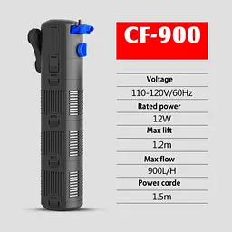 Внутрішній фільтр для акваріуму SunSun CF-900 12 Вт 900 л/год до 250 л - мініатюра 2