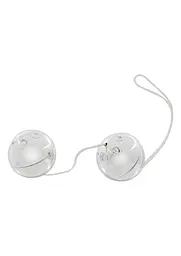 Вагінальні кульки Seven Creations Plastic Balls, 13 см, сріблястий - мініатюра 3