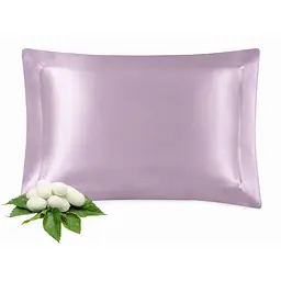 Наволочка MaryuPHair 50×75 см з натурального шовку Mulberry з кантом 5 см (фіолетовий)