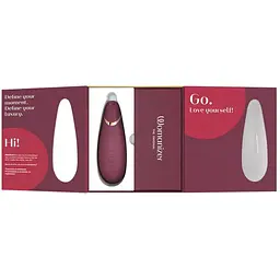 Вакуумний кліторальний стимулятор Womanizer Premium 2 Bordeaux - мініатюра 7