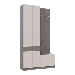 Передпокій Doros Сола 1+3 Канноло/Кашемір ДСП 120х40х215 (42005233) - мініатюра 5