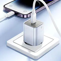 МЗП Hoco N47 Glorious PD30W (1USB-C) Blue - мініатюра 5