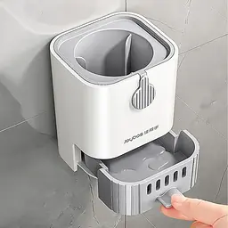 Йоржик для унітазу Joybos Hygienic з тримачем на стіну та знімним піддоном (JBS-MTS-9502-JGY) - мініатюра 6