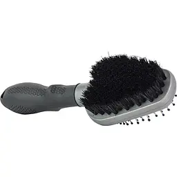 Щітка для вичісування FURminator двостороння 21x6.5x3.5 см сіра (691663) - мініатюра 2