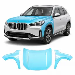 Антигравійна захисна бронеплівка за лекалами для BMW X1 U11 2022- капот і передні крила