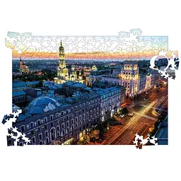 Пазл дерев`яний UkrainianPuzzles Успенський собор і центр Харкова