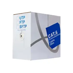 Кабель UTP, CCA, для внутрішньої прокладки, 4 x 2 x 0,48 мм, кат.6, GTL, бухта 305 м (GTLUTP 42486305)