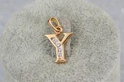 Кулон Xuping Jewelry літера Y 1,5 см золотистий