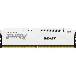 Модуль пам'яті для комп'ютера DDR5 16GB 5200 MHz FURY Beast White Kingston Fury (ex.HyperX) (KF552C40BW-16) - мініатюра 1