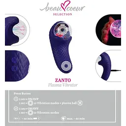 Мінівібратор Beau coeur Zanto Plasma Vibrat - мініатюра 13