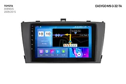 Штатна автомагнітола EasyGo M9-3-32-TA Toyota Avensis 2009-2015