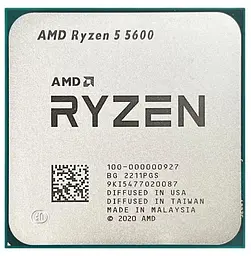 Процесор AMD Ryzen 5 5600 (100-000000927) (Socket AM4, 12T, 4.4 ГГц, Tray)