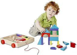 Набір дерев'яних блоків на візку Melissa&Doug (MD14209) - мініатюра 5