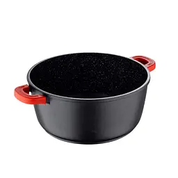 Каструля з кришкою Bergner Chroma. 24 см. 5 л (BG-30115-BK) - мініатюра 2