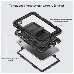 Чохол до планшета BeCover FortTab Samsung Galaxy Tab A11 Plus SM-X236B 11.0" Black (715640) - мініатюра 10
