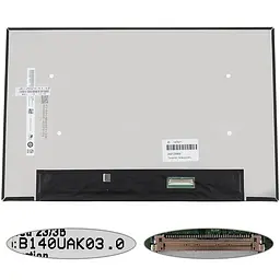 Матрица 14.0" B140UAK03.0 touch (1920*1200 40pin(eDP IPS) LED SLIM (без дополнительной панели) матовые разъем справа внизу) для