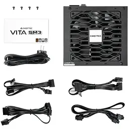 Блок живлення 850W Chieftec VITA SM3 BPX-850-C ATX 3.1 120mm, 80+ Bronze, Semi modular, Retail - мініатюра 7