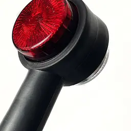 Габаритні вогні LED для вантажівок Ріжки 12/24V / косий 19 см / 10 діодів / Червоно-Білий 2 шт. (К 533) - мініатюра 2