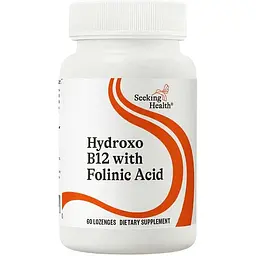 Вітамін B12 та фолієва кислота Seeking Health Hydroxo B12 With Folinic Acid 60 жувальних таблеток - мініатюра 3