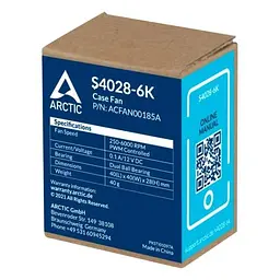 Вентилятор 40 мм, S4028-6K, Black, 40х40х28 мм Arctic teh0028703 - мініатюра 3