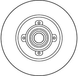 Диск гальмівний Citroen C4 II, Ds4, Peugeot 308 I, 408 I, Ds 4 07-25р TRW (DF6042BS) - мініатюра 5