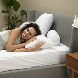 Подушка Ideia Nordic Comfort чохол зі стібкою антиалергенне волокно 40х60 см біла (8-34687) - мініатюра 8
