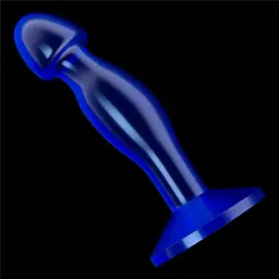 Анальна пробка Flawless Clear Anal Plug 6.5'' 16.5 см (синій) - мініатюра 2